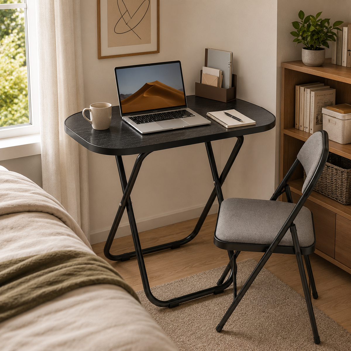 No-Assembly Folding Dining Table