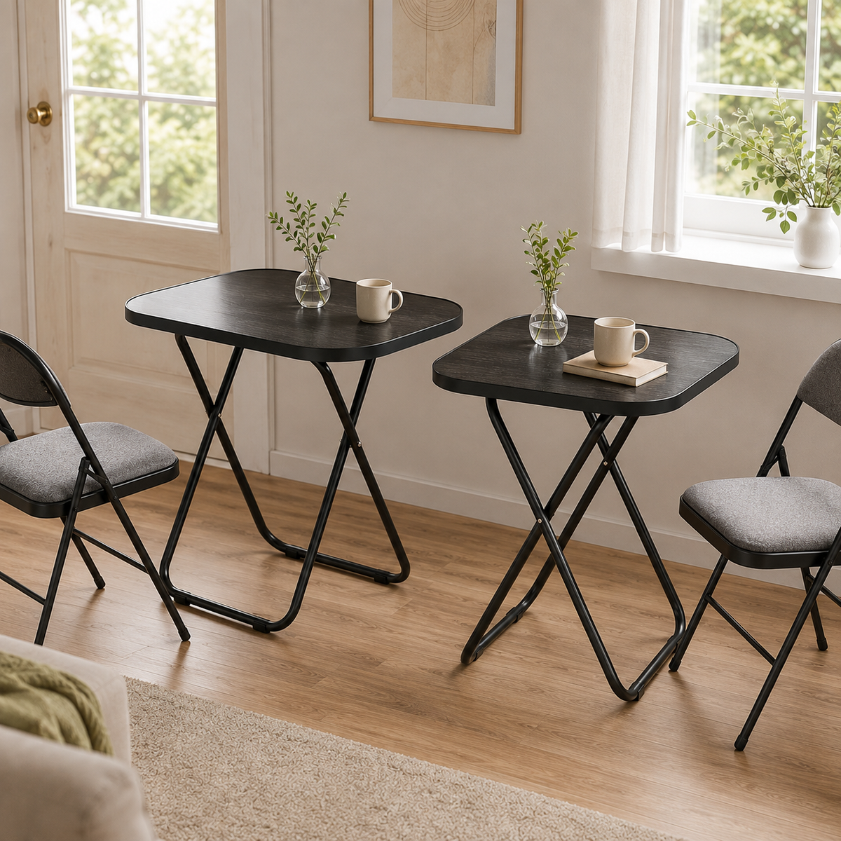 No-Assembly Folding Dining Table