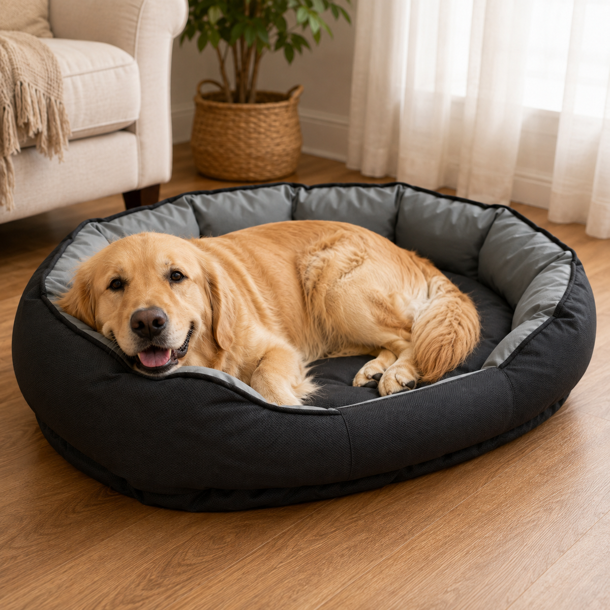 Waterproof Bolster Dog Sofa Bed
