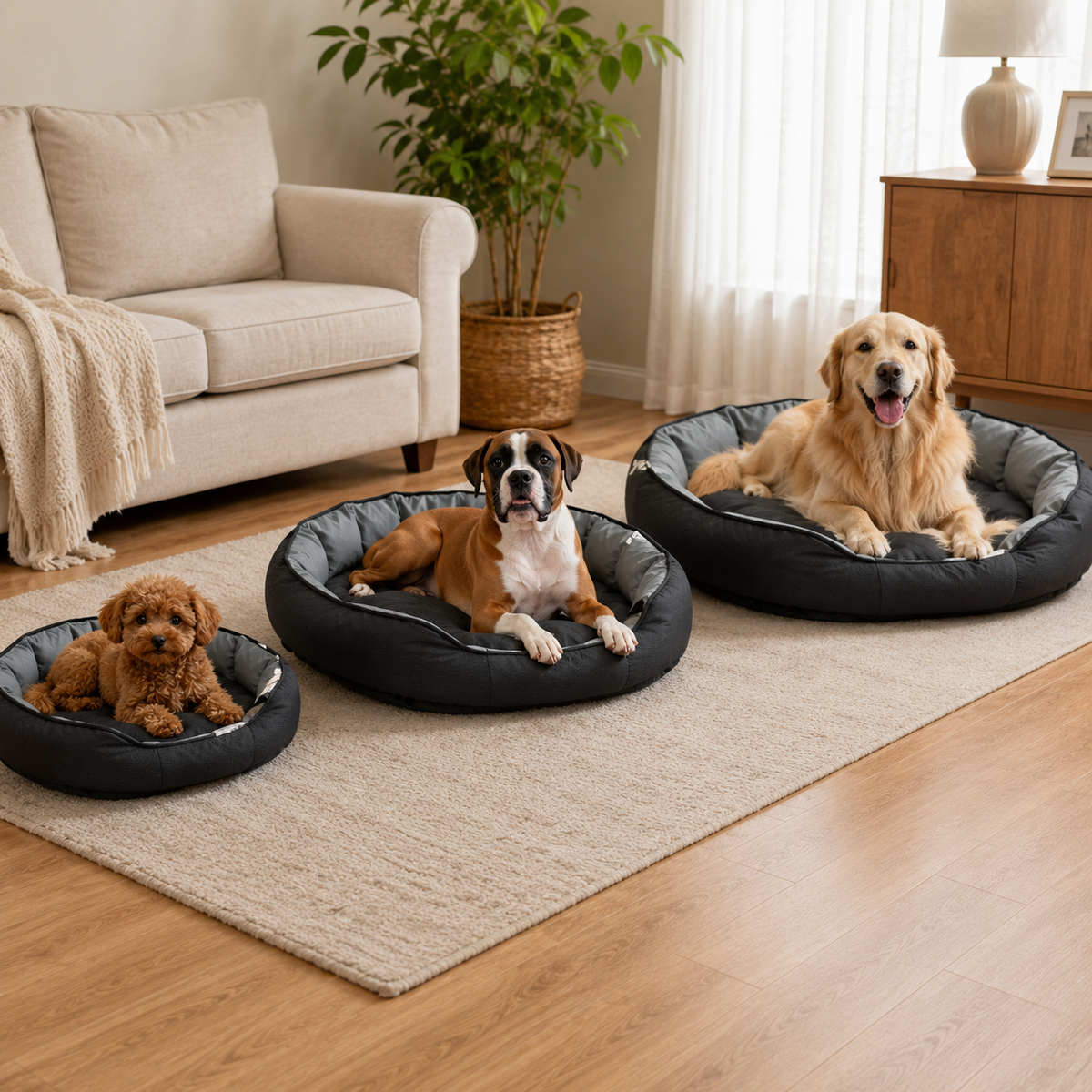 Waterproof Bolster Dog Sofa Bed