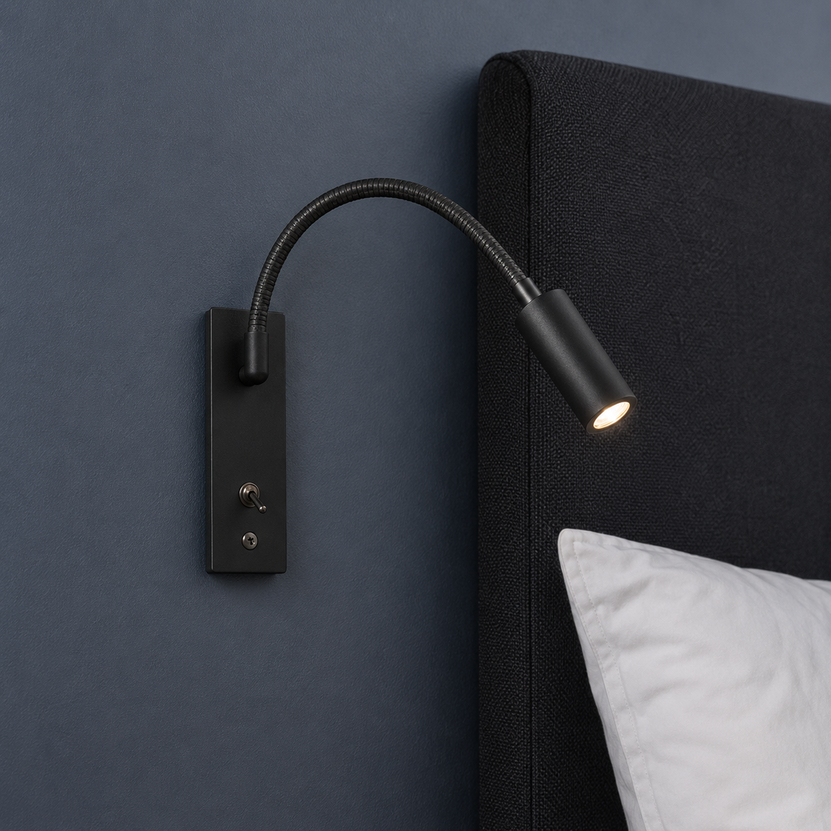 Gooseneck LED Bedside Reading Light