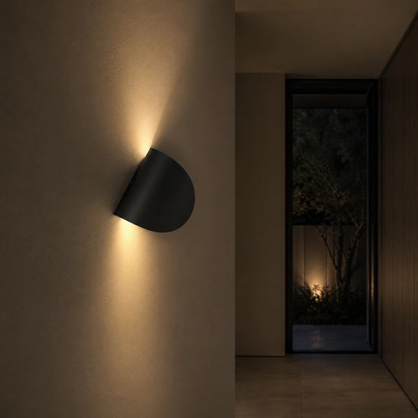 Rotating Half-Moon LED Wall Sconce