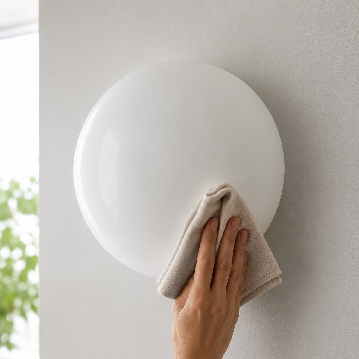 Opal Glass Globe Flush Mount Light