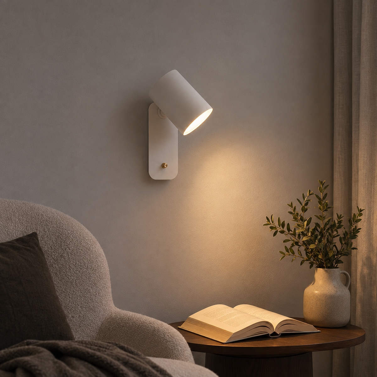 Macaron Rotatable Bedside Wall Sconce