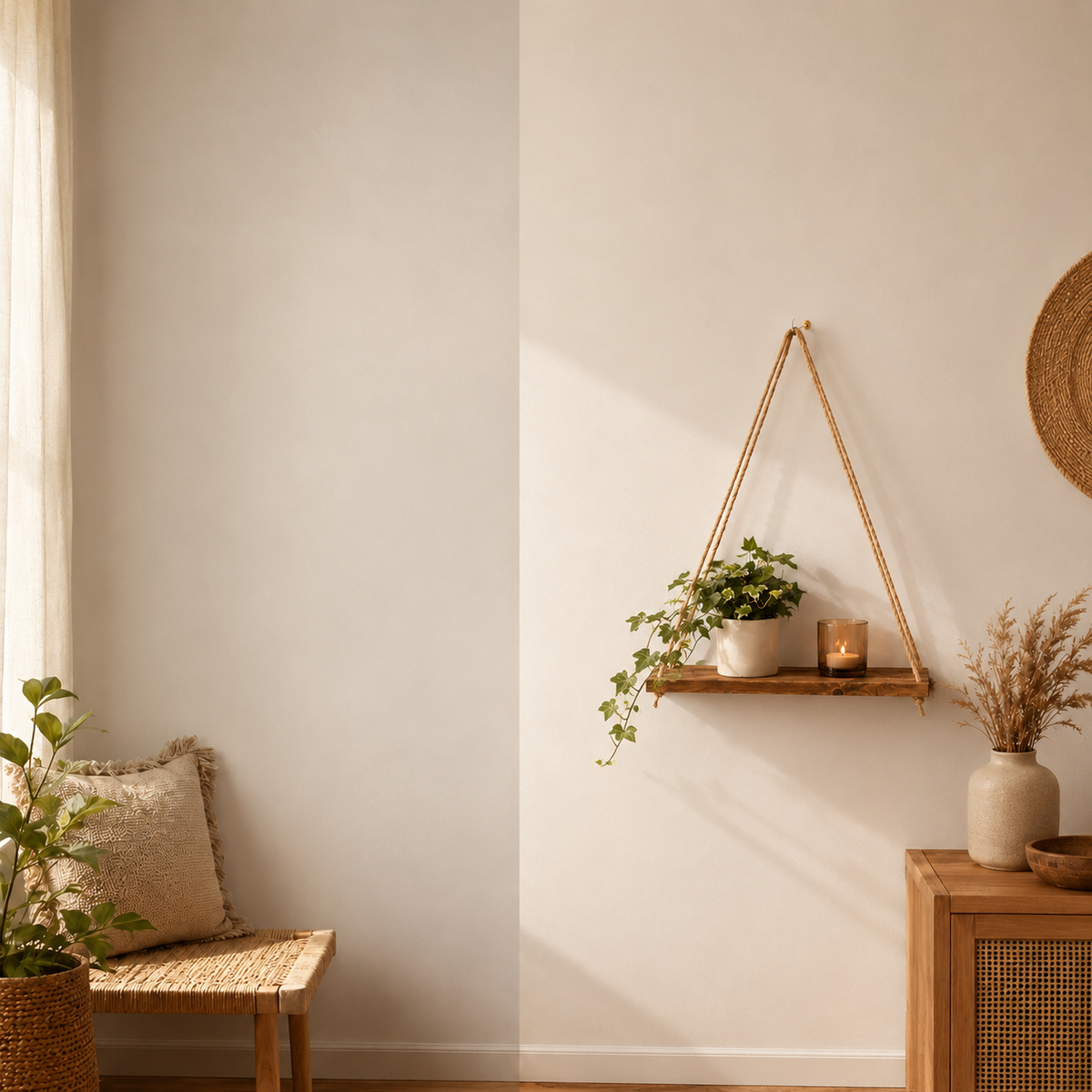 Rope Swing Wood Wall Shelf — product photo 4