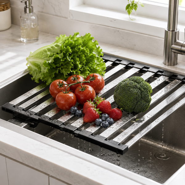 Telescopic Over-Sink Dish Rack