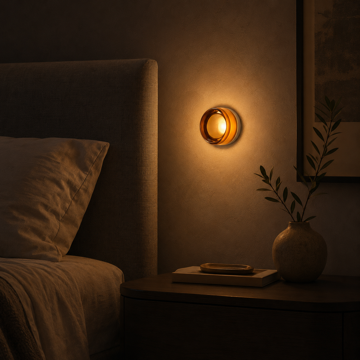 Amber Jelly Acrylic LED Wall Sconce