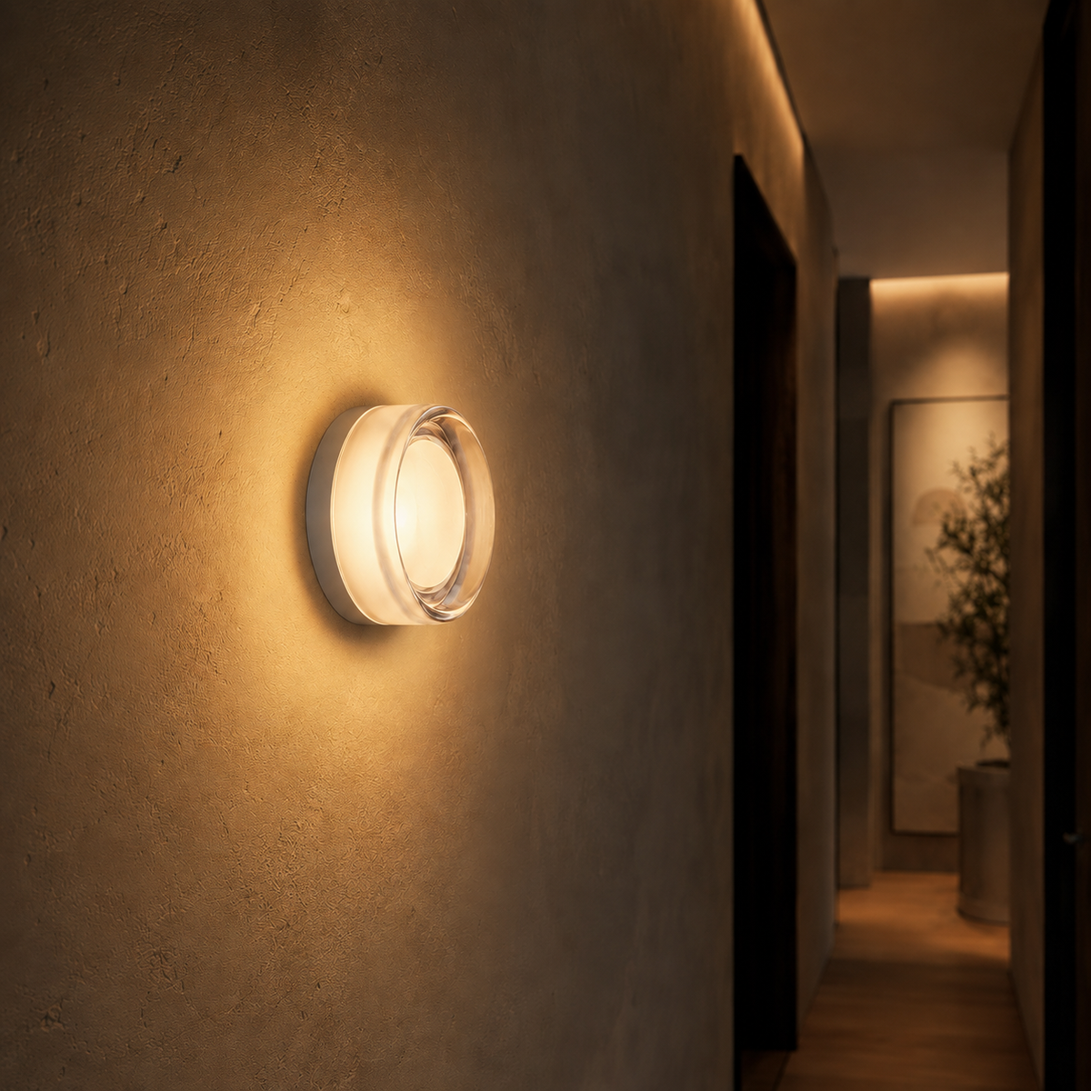 Amber Jelly Acrylic LED Wall Sconce