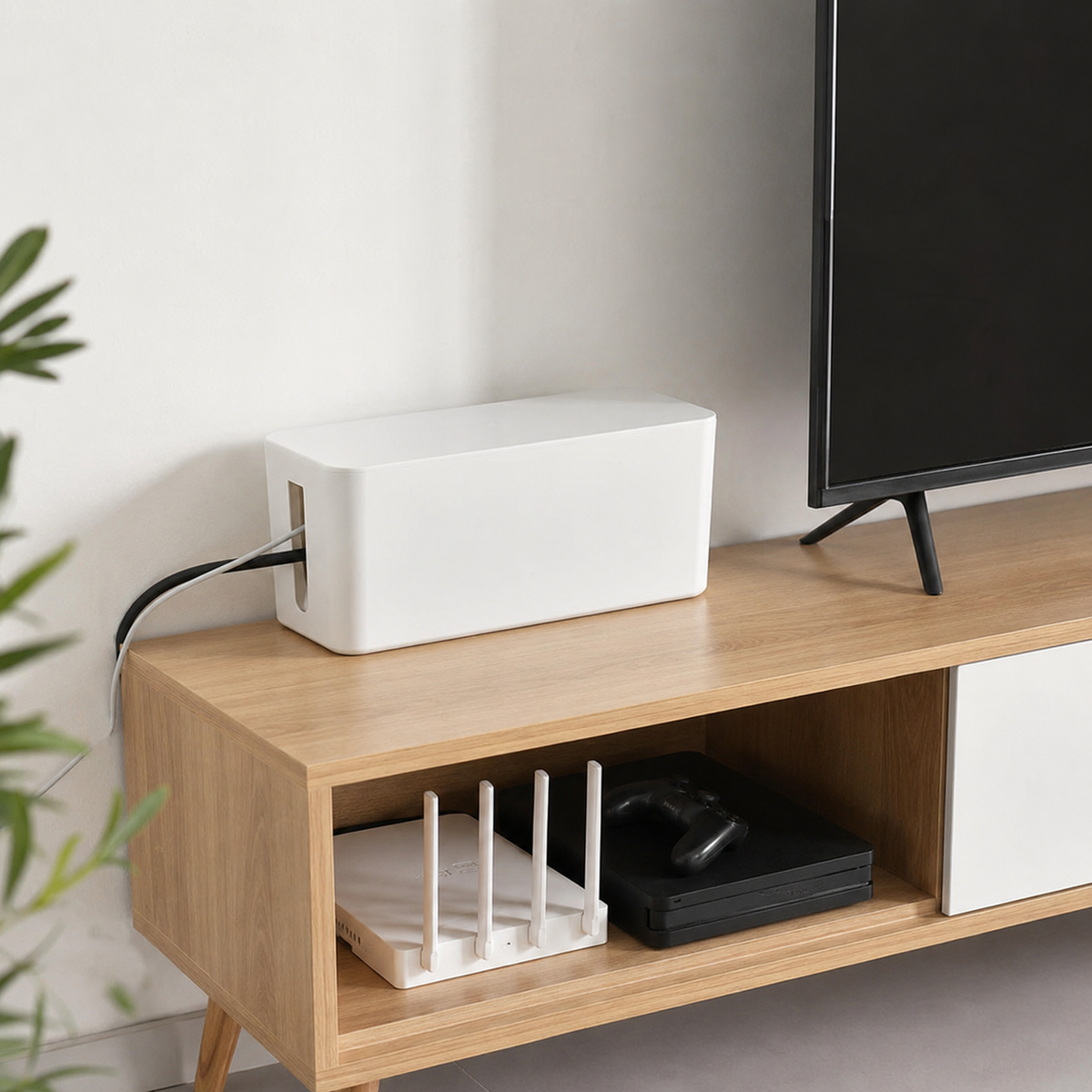 Desktop Cable Organizer Box