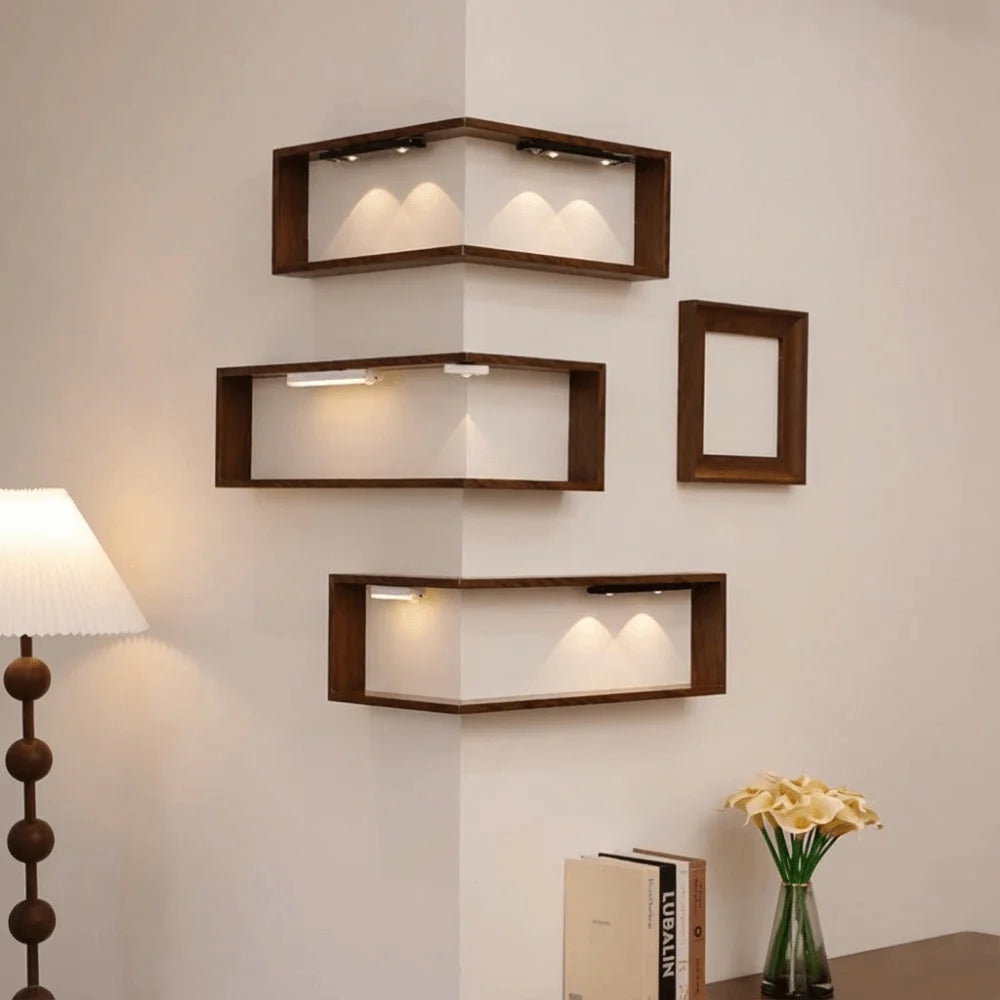 Wraparound Corner Floating Shelf