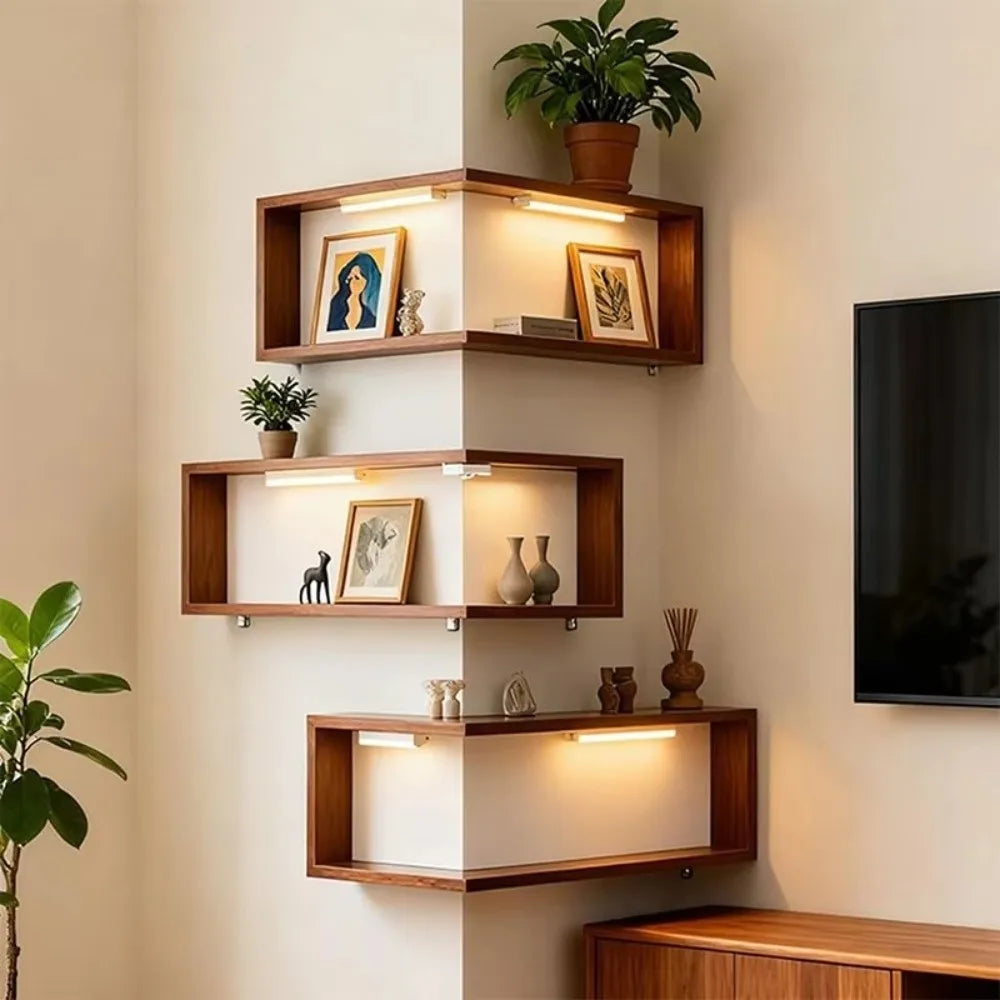 Wraparound Corner Floating Shelf