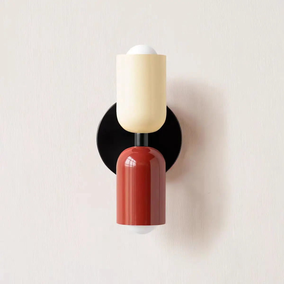 Two-Tone Macaron Dual-Bulb Wall Sconce