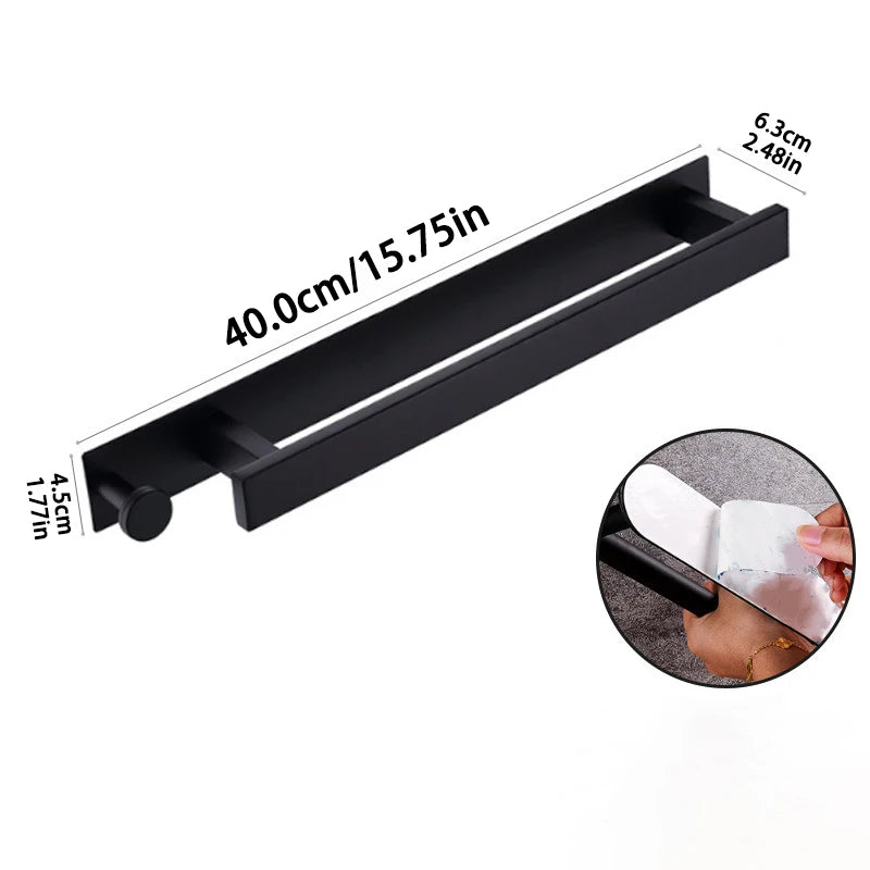Self-Adhesive Towel Bar with Hook