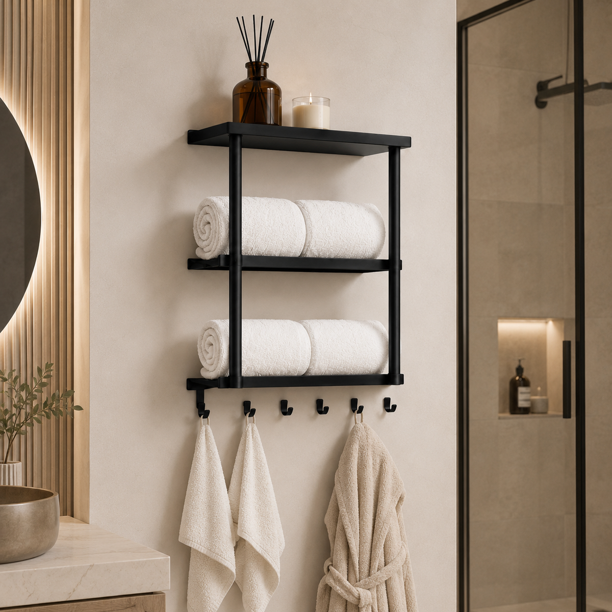 3-Tier Towel Ladder