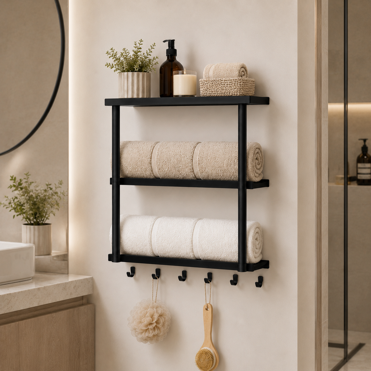 3-Tier Towel Ladder