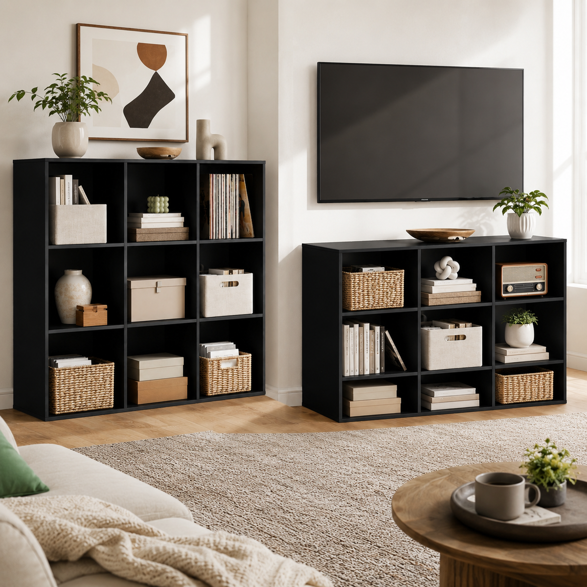 9-Cube Storage Organizer Bookshelf