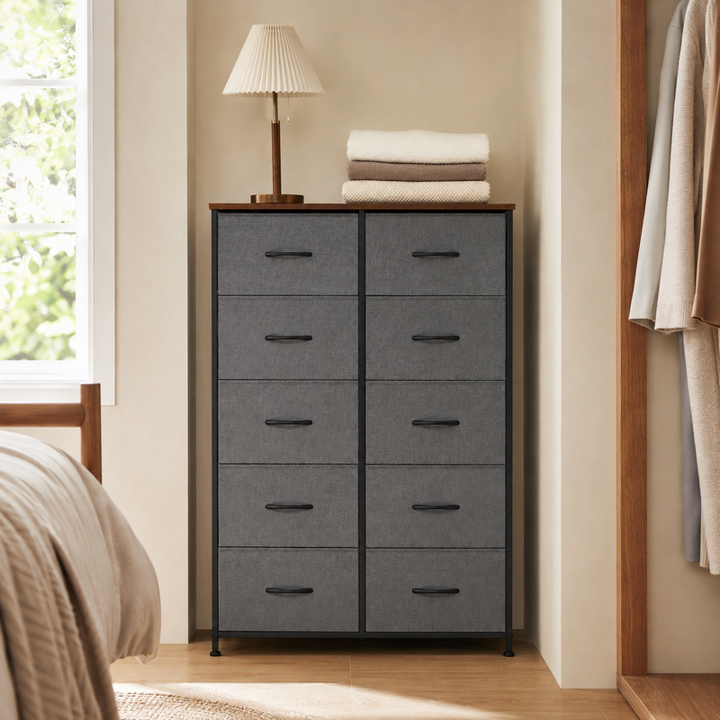 Tall 8-Drawer Fabric Storage Tower