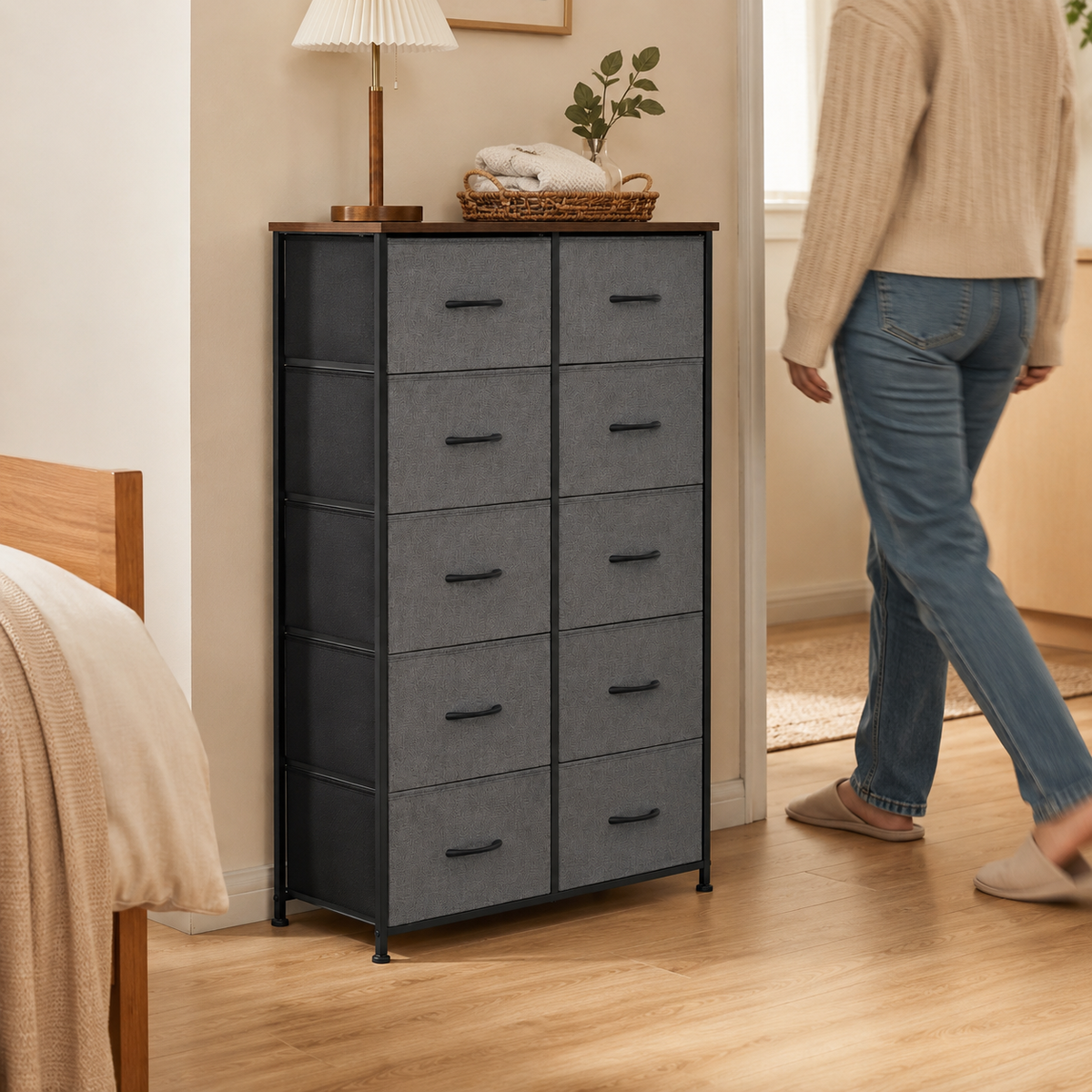 Tall 8-Drawer Fabric Storage Tower