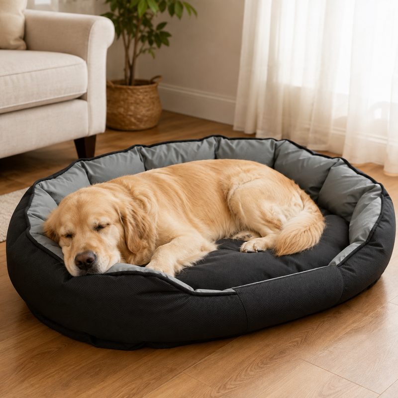 Waterproof Bolster Dog Sofa Bed