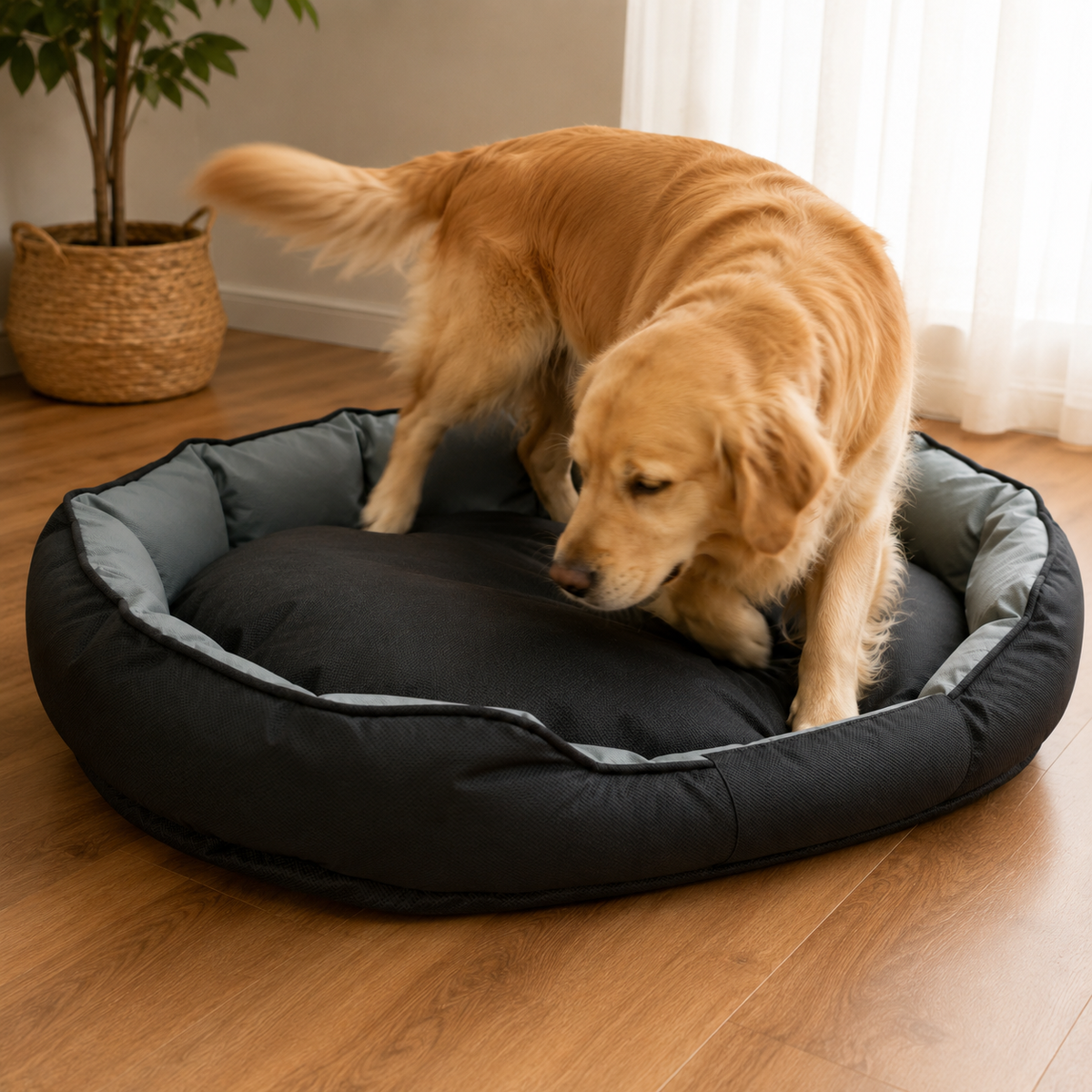 Waterproof Bolster Dog Sofa Bed