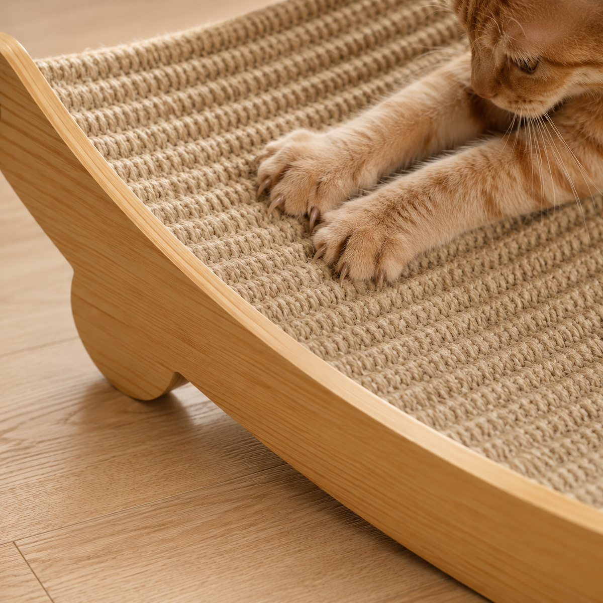 Curved Sisal Cat Scratcher Lounger