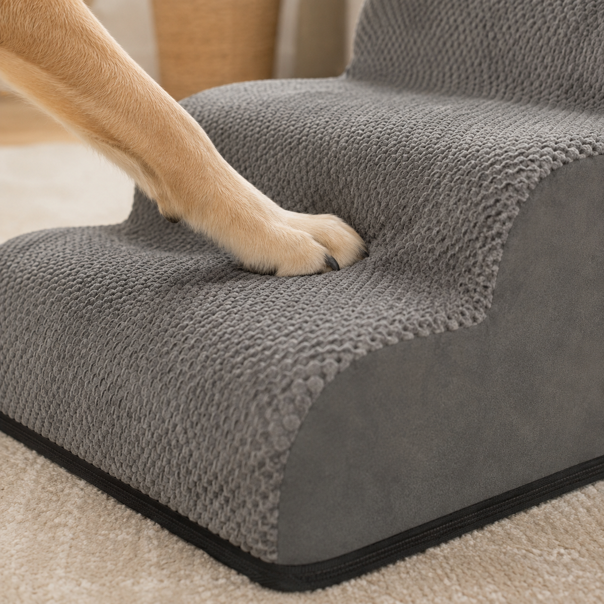 Foam Pet Stairs with Removable Cover