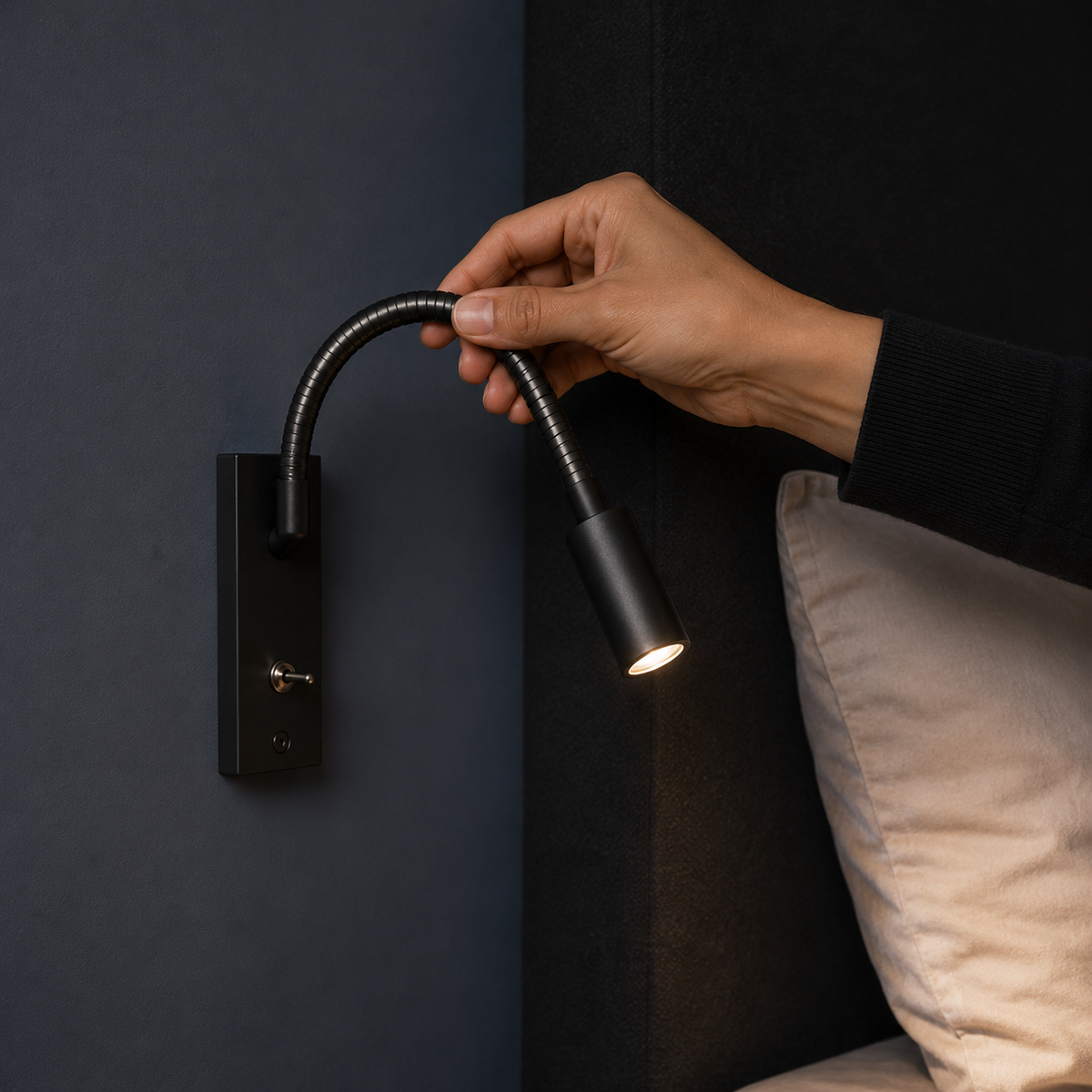 Gooseneck LED Bedside Reading Light