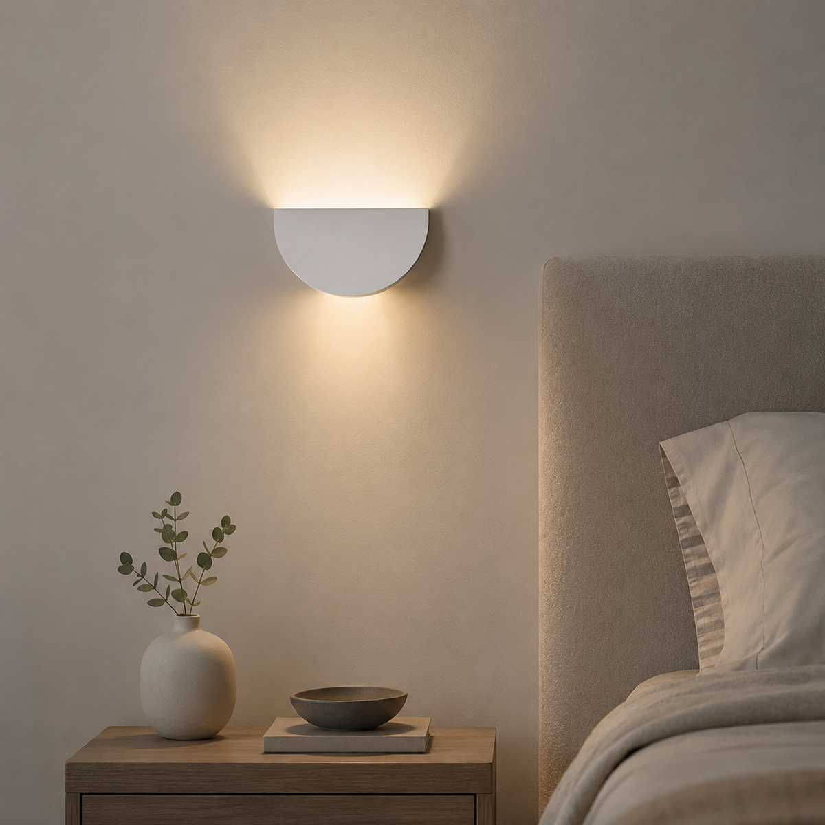 Rotating Half-Moon LED Wall Sconce