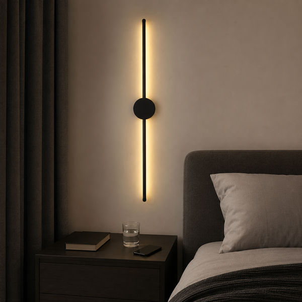 Long Black Linear LED Wall Sconce