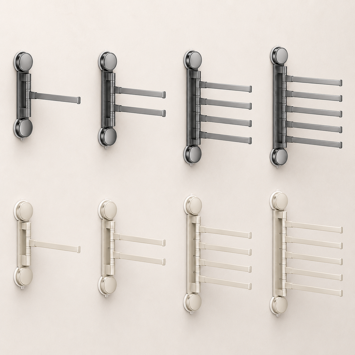 Rotating Suction-Cup Towel Rack