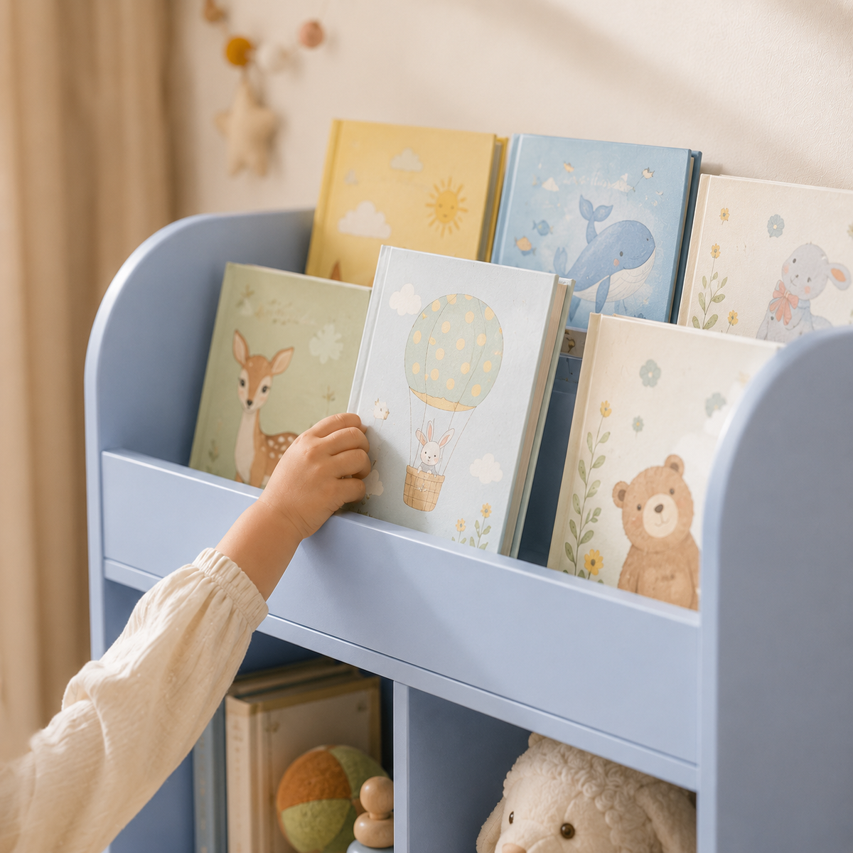 Kids' Bookshelf & Toy Storage Unit