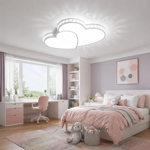 Heart Shaped LED Flush Mount Ceiling Light