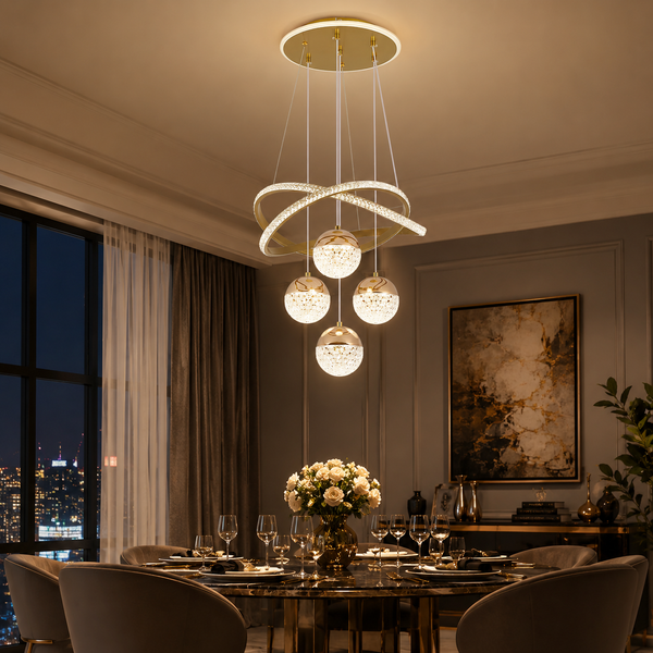 Globe Cluster LED Pendant Light