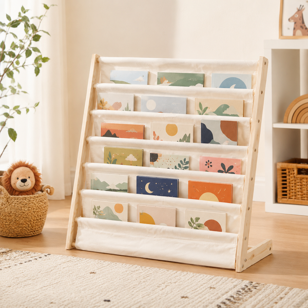 Wood & Canvas Sling Bookshelf