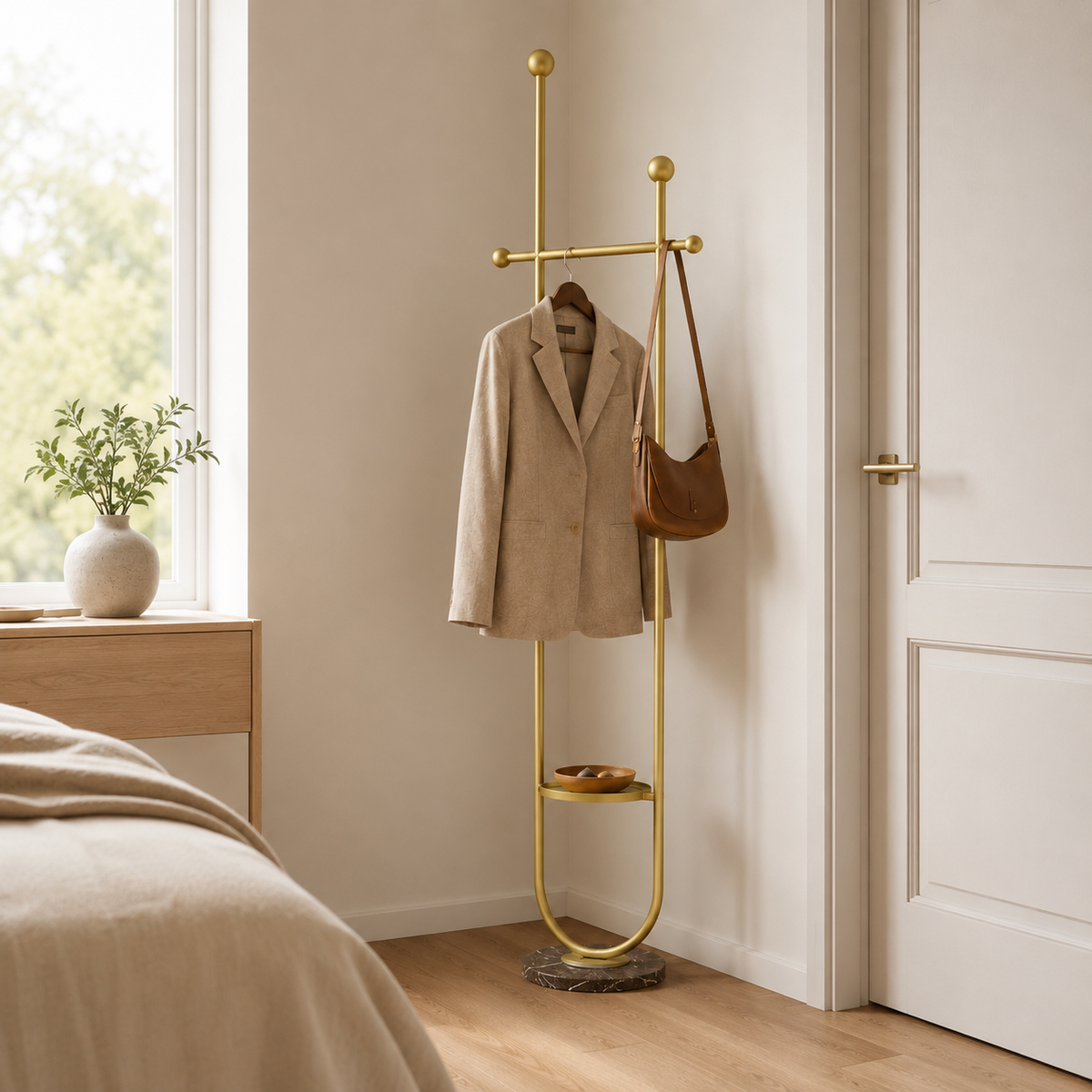 Arch Freestanding Coat & Valet Stand