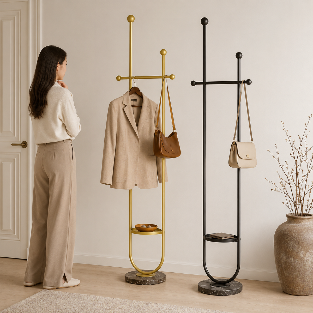 Arch Freestanding Coat & Valet Stand