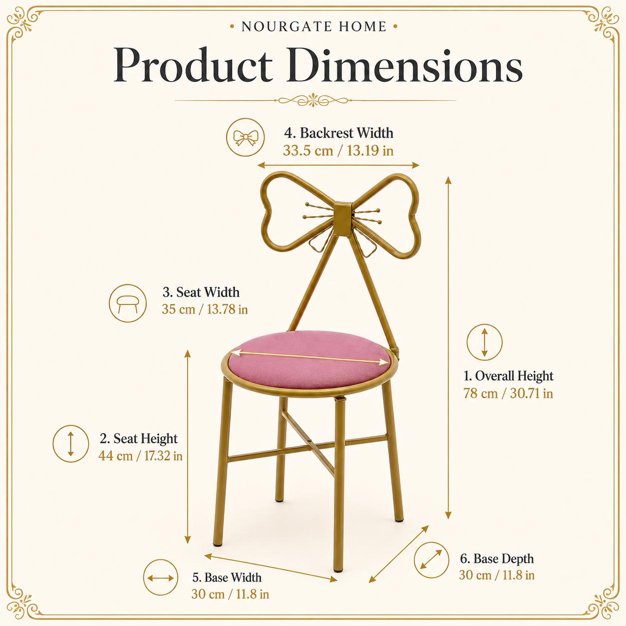 Product dimensions