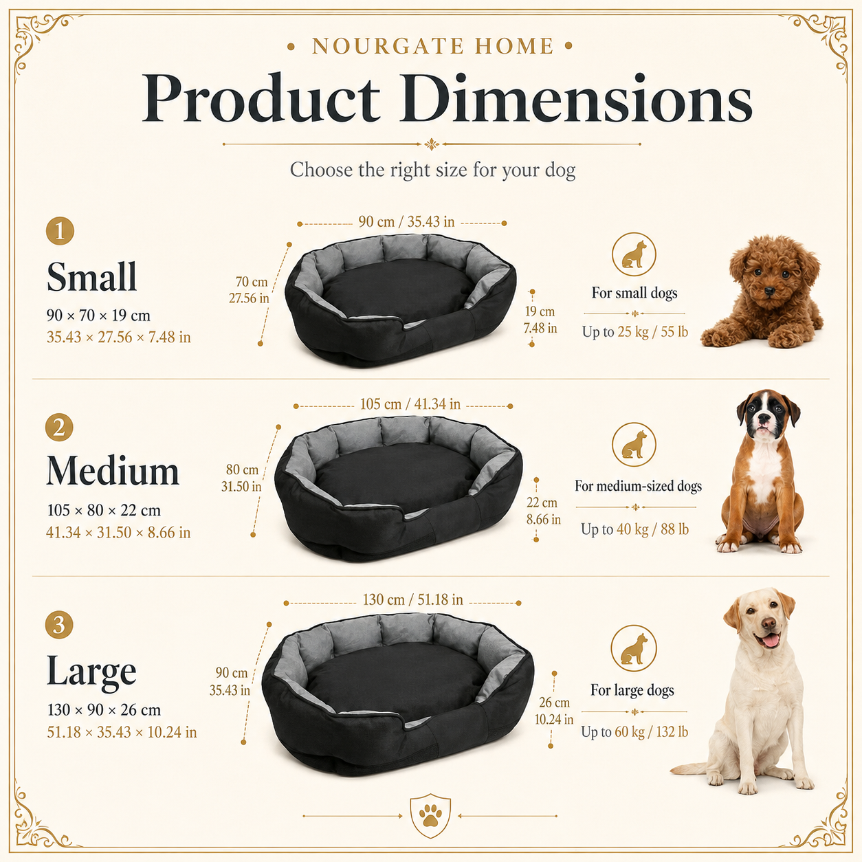 Product dimensions