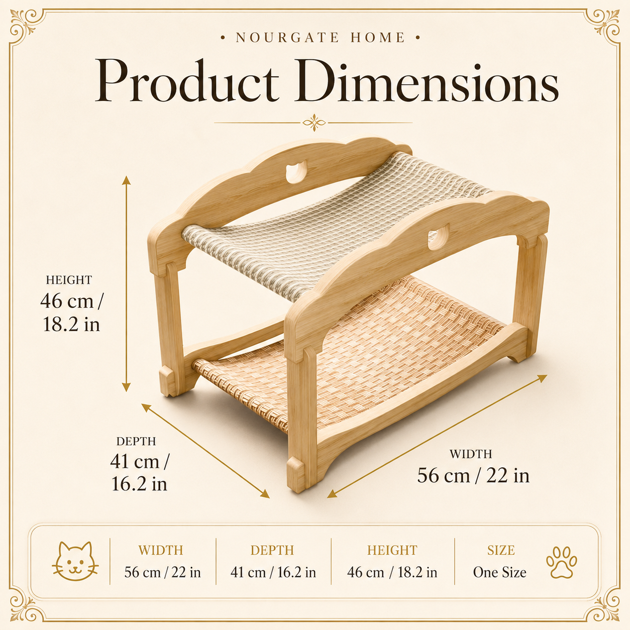 Product dimensions