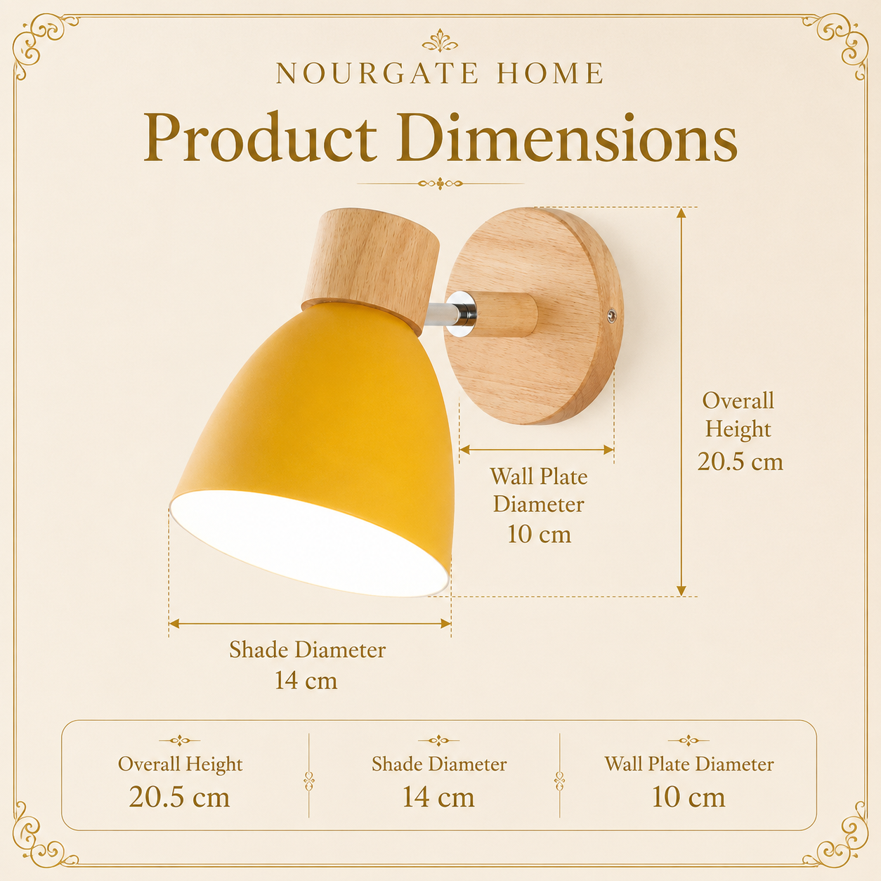 Product dimensions