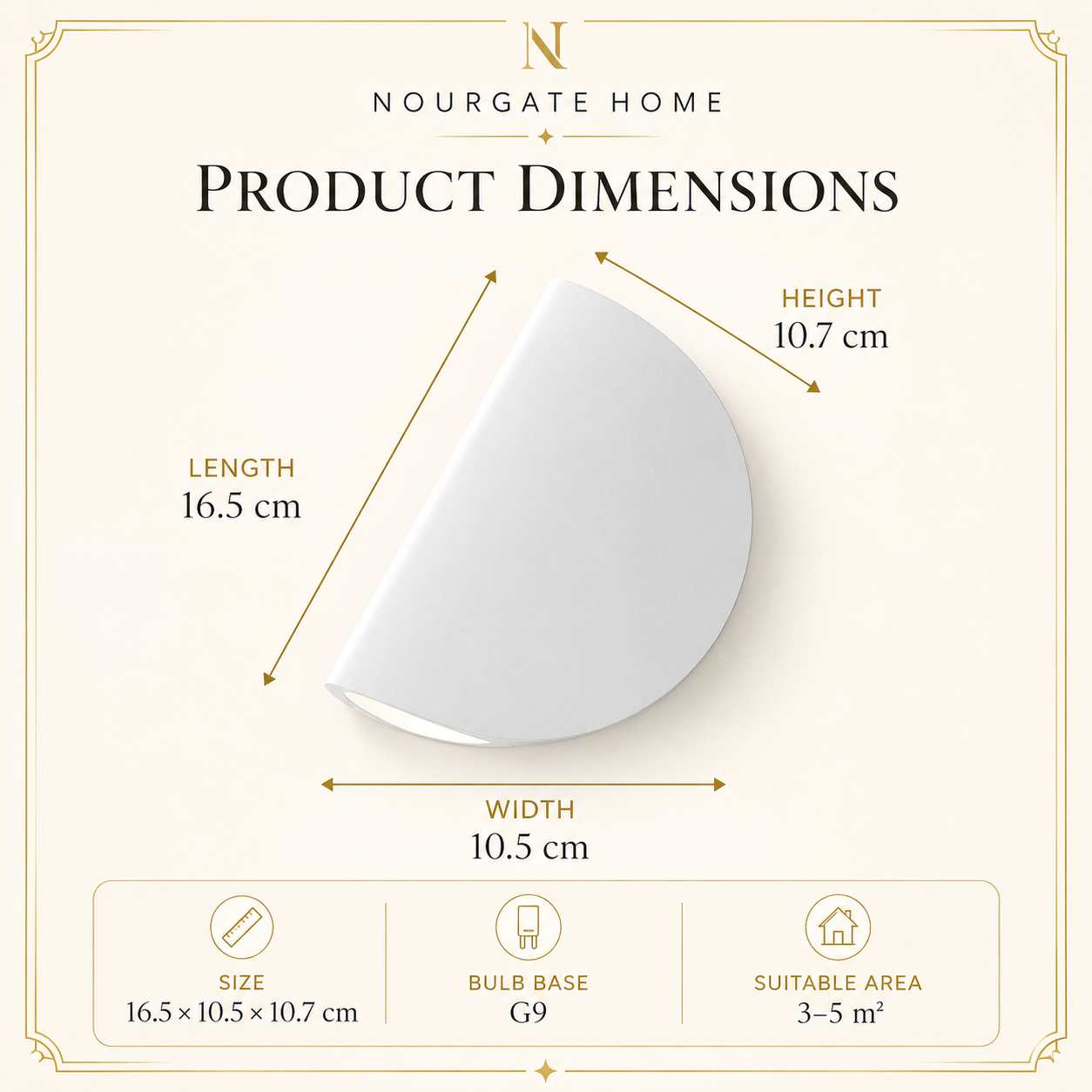 Product dimensions