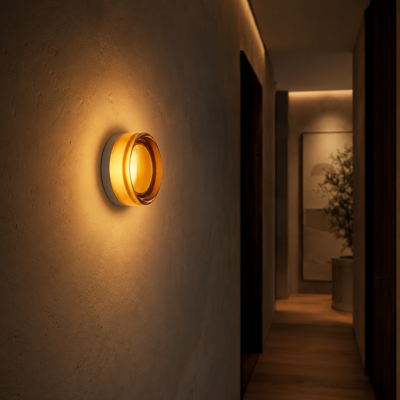 Amber Jelly Acrylic LED Wall Sconce