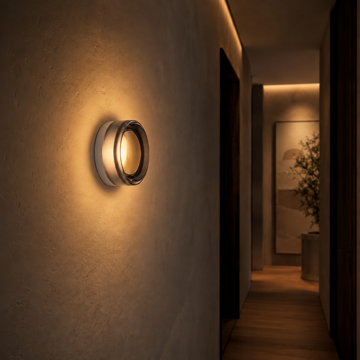 Amber Jelly Acrylic LED Wall Sconce