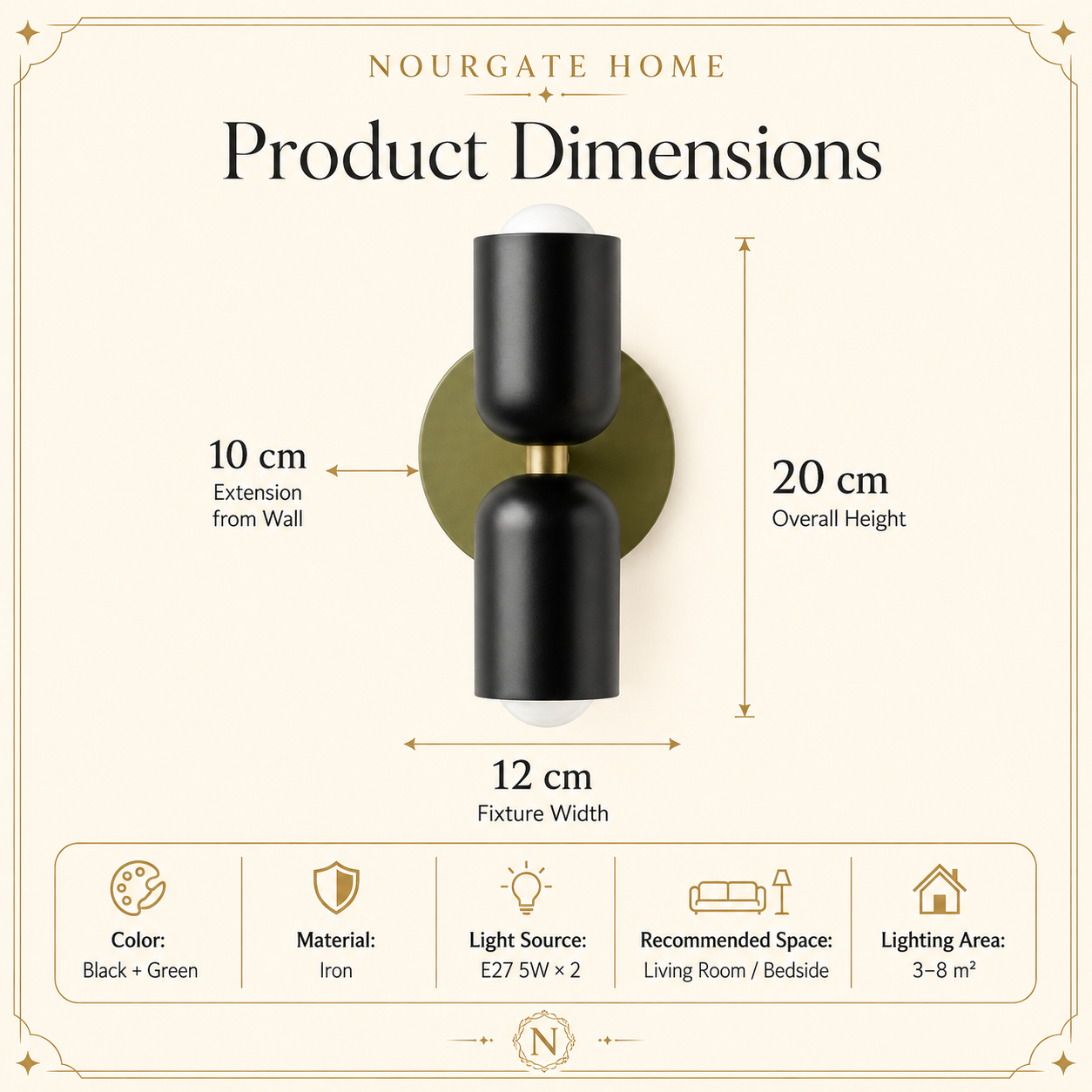 Product dimensions