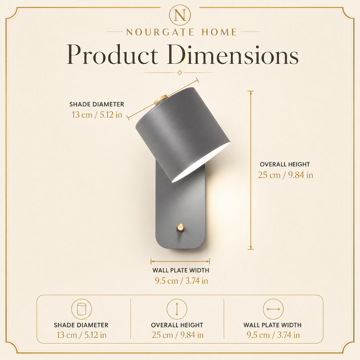 Product dimensions
