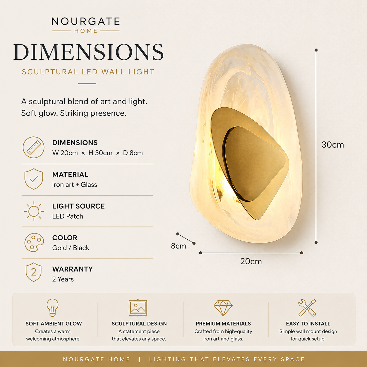 Product dimensions