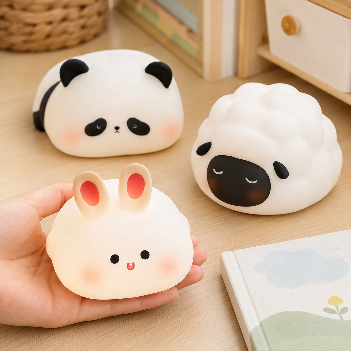 Rechargeable Silicone Animal Night Light
