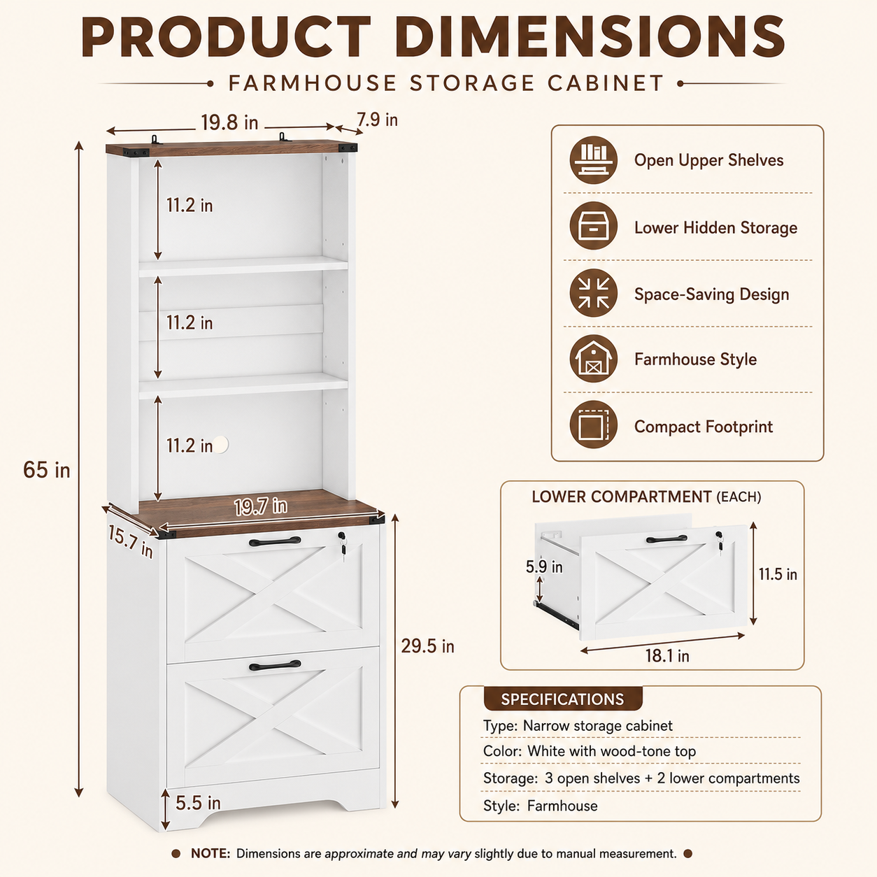 Product dimensions