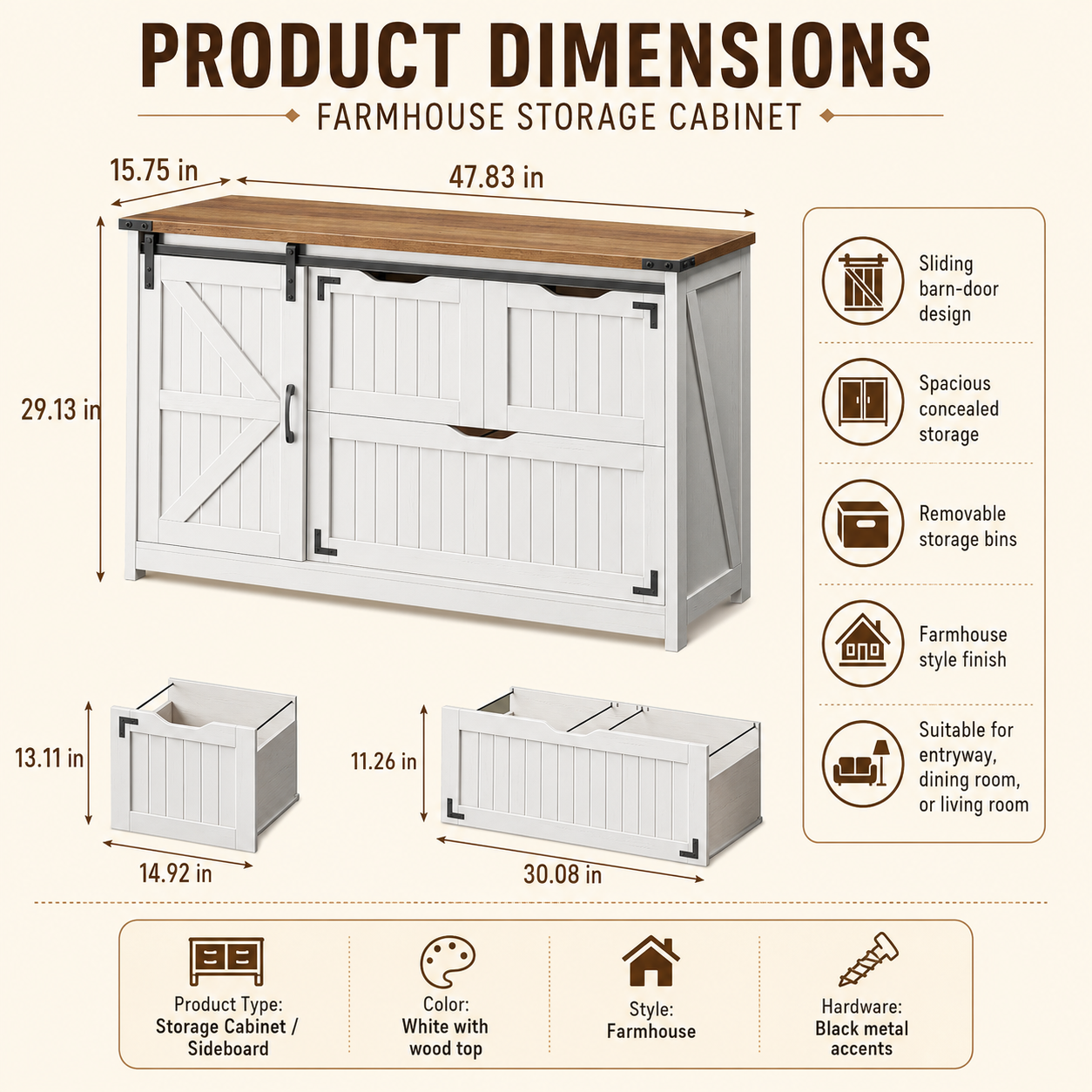 Product dimensions