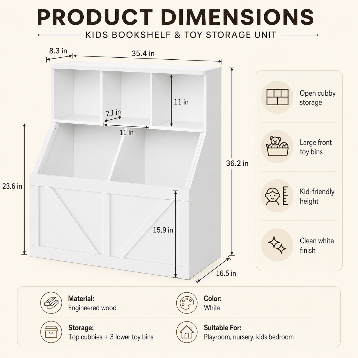 Product dimensions